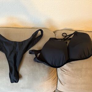 Shade & Shore Black Bikini Set